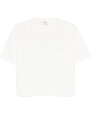 Autry Tonal Logo Boxy T-Shirt - White