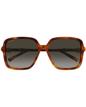 Gucci Eyewear Low Nose Bridge Fit Sunglasses - Multicolour