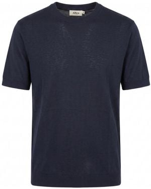 Altea Fine-Knit Short-Sleeve T-Shirt - Blue