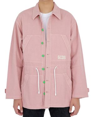 Gcds Logo Casual Jacket - Pink