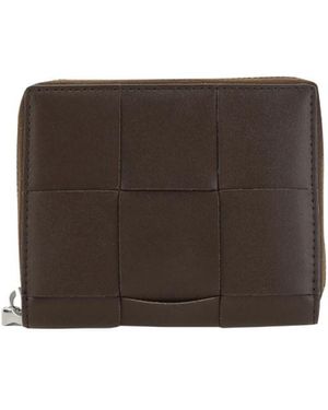 Bottega Veneta Zipper Wallet - Brown