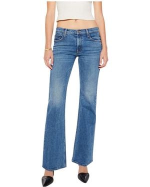 Mother Mid-Rise Flared Jeans - Blue