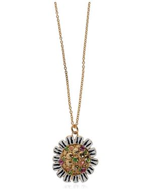Marni Flower-Shaped Necklace - Metallic