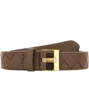 Bottega Veneta Woven Belt - Brown