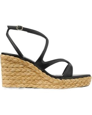 Jimmy Choo Ayla 85 Wedge Sandals - Metallic