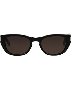 Saint Laurent Minimalist Cat-Eye Sunglasses - Black