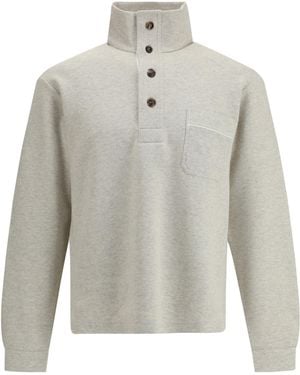 Tom Ford Half-Button Pullover - Grey