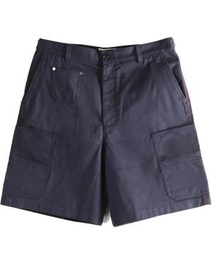 Givenchy Logo Embroidered Shorts - Blue