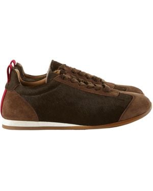 Uma Wang Lace-Up Trainers - Brown