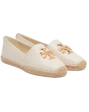 Tory Burch Straw Shoes - White