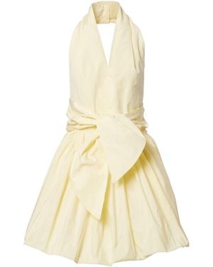 Patou Halterneck Minidress - Natural