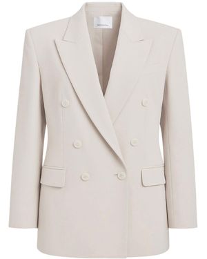 Frankie Shop Double-Breasted Blazer - White