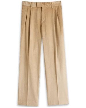 Drole de Monsieur Drôle De Monsieur High-Waist Corduroy Trousers - Natural