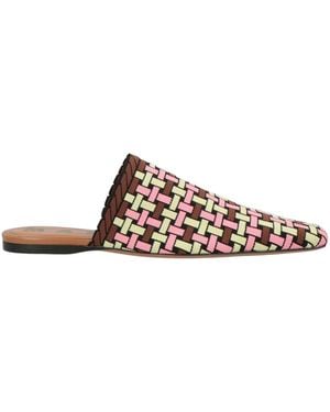 Marni Knitted Mules - Brown