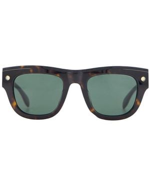 McQueen Eyewear Tinted Square Frame Sunglasses - Green