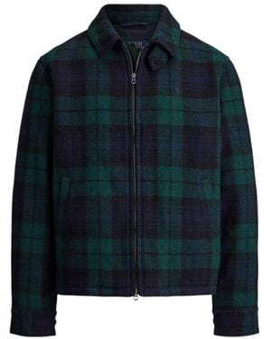 Polo Ralph Lauren Checked Zip-Up Jacket - Blue