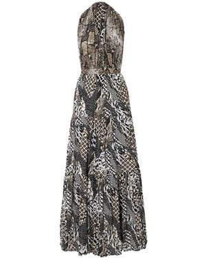 Diane von Furstenberg Drew Reversible Printed Mesh Maxi Dress - White