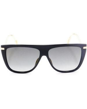 Jimmy Choo Suvis Oversized Frame Sunglasses - White