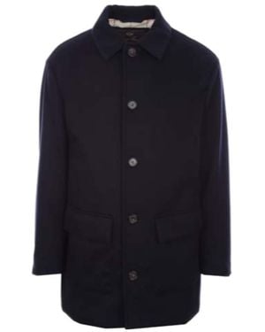 Loro Piana Single-Breasted Coat - Blue