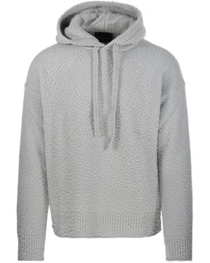Roberto Collina Hooded Long-Sleeved Sweatshirt - Gray
