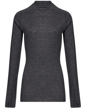 Soeur Long-Sleeve Knit Top - Black