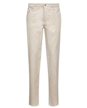 Brunello Cucinelli Belt Loop Casual Pants - Natural