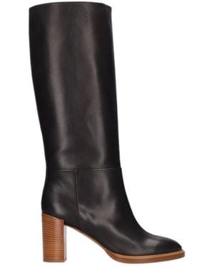 Gabriela Hearst Knee-High Boots With Block Heel - Black