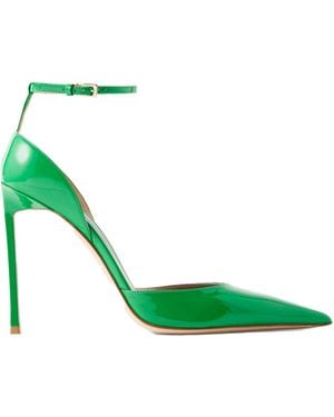 Tom Ford Vertigo Patent-Leather Ankle-Strap Court Shoes - Green