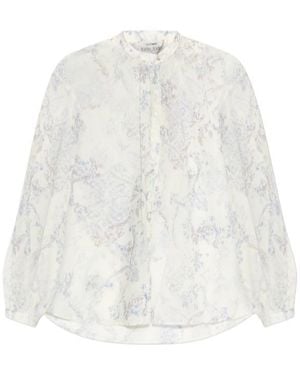 forte_forte Floral Shirt - White