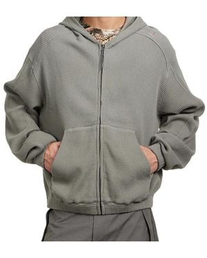 ROA Hooded Zip-Up Sweatshirt - Grey