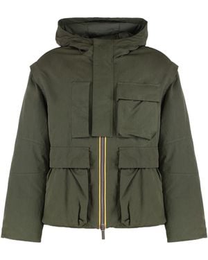 K-Way Guillermo Hooded Jacket - Green