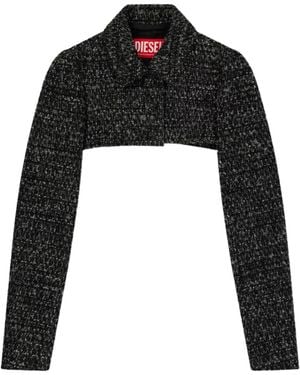 DIESEL G-Anne Cropped Blazer - Black