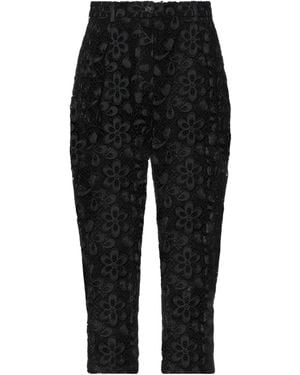 Dolce & Gabbana Solid Color Tapered Pants - Black