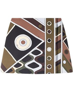 PUCCI Pucci Geometric Print Skirt - White