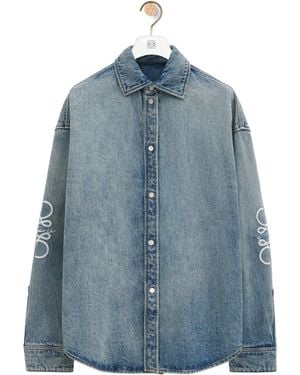 Loewe Anagram Overshirt - Blue