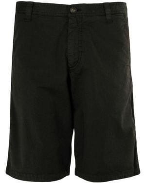 Armani Jeans Zipper Opening And Closing Shorts - Black