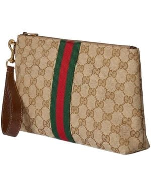 Gucci Medium Gg Pouch - Natural