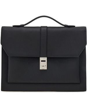 Ferragamo Hug Buckle Briefcase - Black