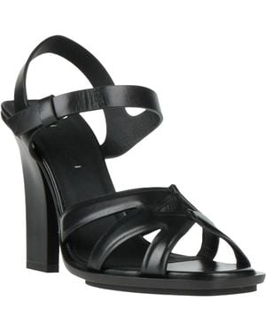 Max Mara Minimal Square Heel Sandals - Black