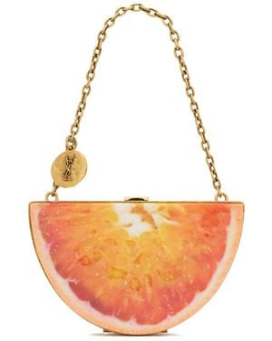 Saint Laurent Evening Mini Clutch - Orange