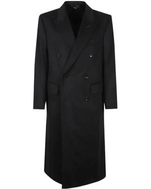 Tom Ford Double-Breasted Coat - Black