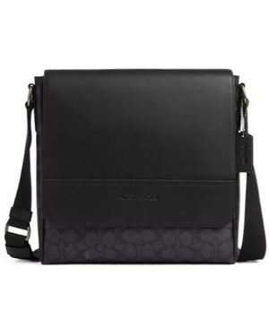 COACH Houston Map Bag - Black