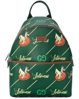 Gucci The Jetsons Graphic-Print Backpack - Green