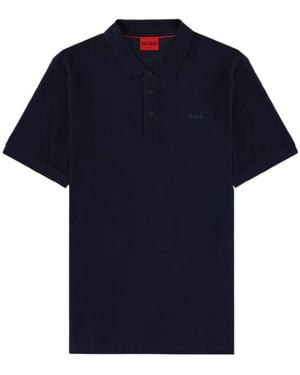 BOSS Hugo Logo-Embroidered Polo Shirt - Blue