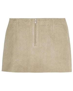 REMAIN Birger Suede Mini Skirt - Natural
