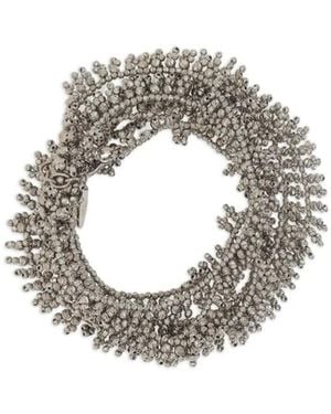 Brunello Cucinelli Knotted Embellished Bracelet - Metallic