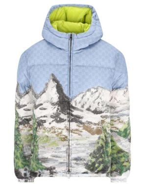 Gucci Printed Zip Jacket - Blue