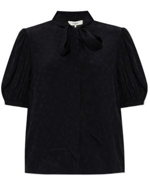 Chloé Chloé Floral Pattern Blouse - Black