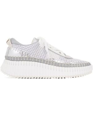Chloé Chloé Nama Lace-Up Trainers - White