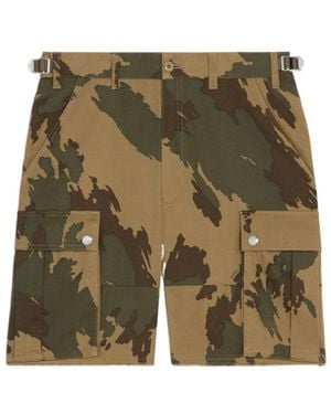 Celine Camouflage Work Shorts - Green